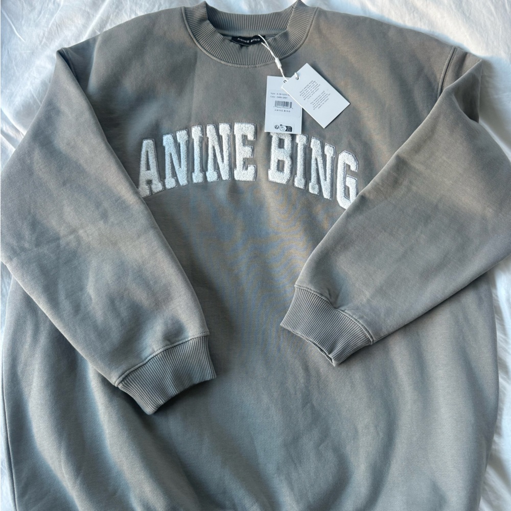 Anine Bing Crewneck Sweater in Gray